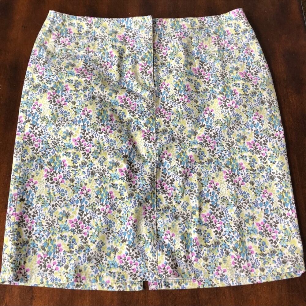 J. Jill | Live In Chino Floral Skirt Size 6